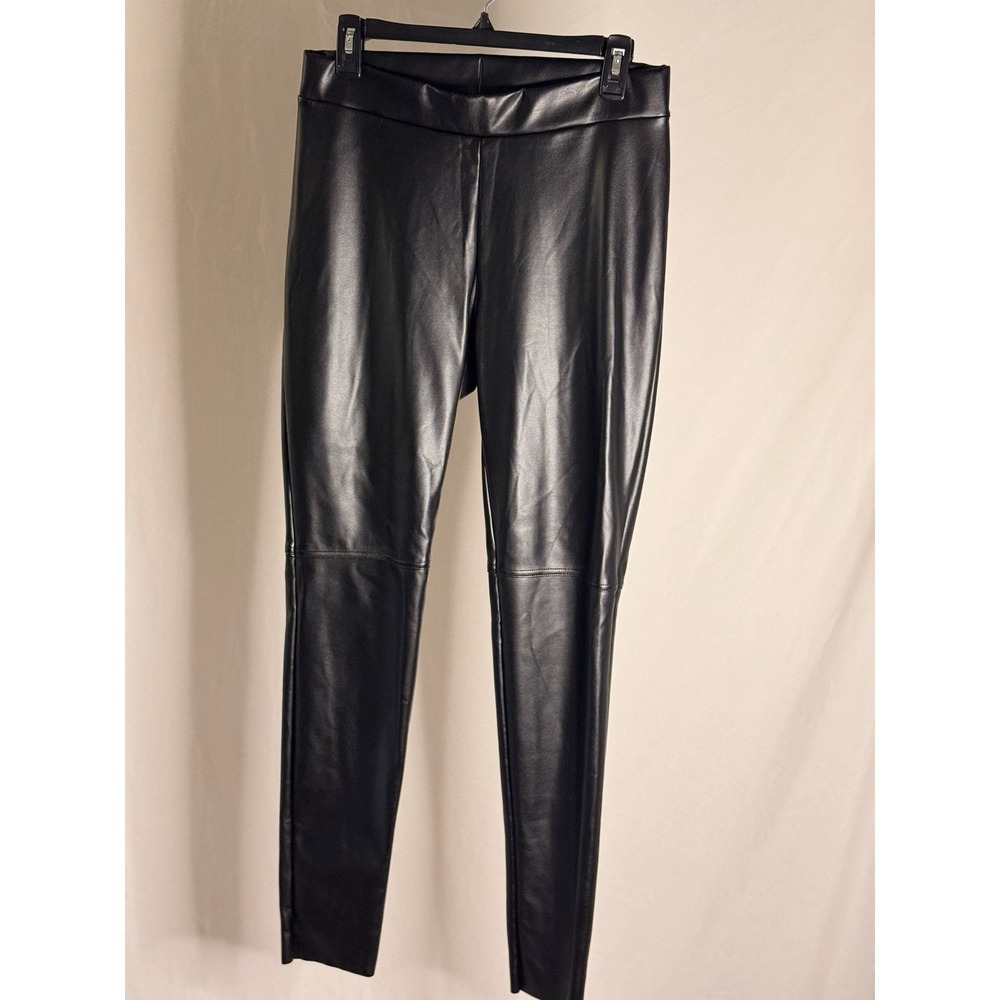 Wolford - Vegan Leather Leggings Pull On Seam Detail - Black -‎ 12 - Womens